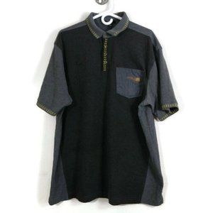 McDonald's Men's Employee Uniform Short Sleeve Polo Shirt Gray Size XL
